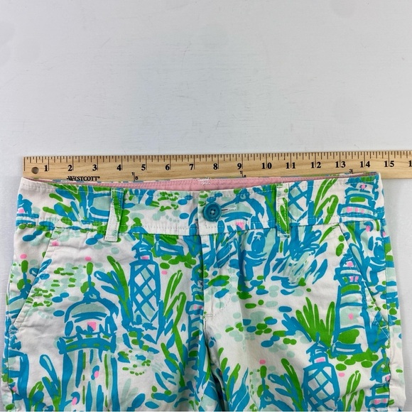 Lilly Pulitzer Women’s Colorful Tropical Beachy Printed Shorts Sz 0 - Picture 10 of 12